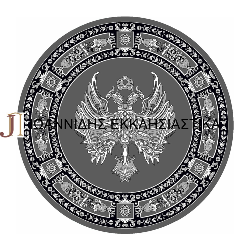Χαλί Στρόγγυλο Γκρι 300X300