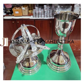 Δισκοπότηρο Σετ 750ml Επάργυρο 